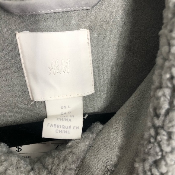 H&M 2020 SHEARLING TEDDY BEAR 🧸 SHACKET - Picture 11 of 16